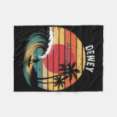 Couverture Polaire Plage de Dewey Beach Delaware Surf  (Devant (Horizontal))