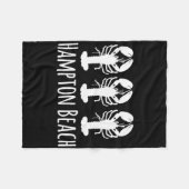 Couverture Polaire Plage de Hampton New Hampshire Homard Côte Naution (Devant (Horizontal))