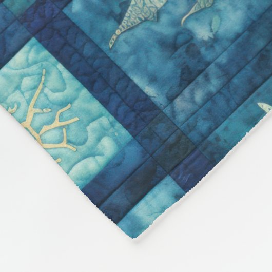 Couverture Polaire Plage de la mer bleue (Coin)