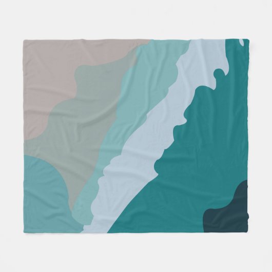 Couverture Polaire Plage de l'océan (Devant (Horizontal))