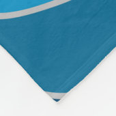 Couverture Polaire Plage de Monogram sur l'océan Abstrait (Coin)