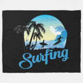 Couverture Polaire Plage de surf (Devant (Horizontal))