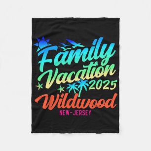 Couverture Polaire Plage de Wildwood New Jersey Vacances en famille a