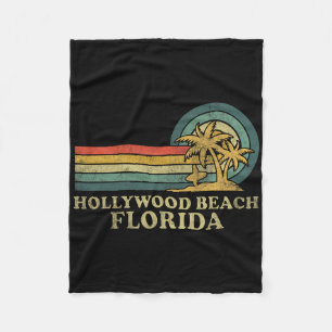 Couverture Polaire Plage d'Hollywood Floride Vacances en famille Vint