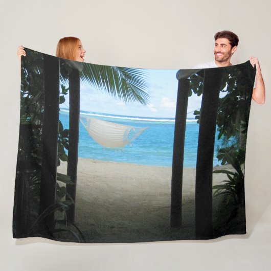 COUVERTURE POLAIRE PLAGE HAMMOCK (En situation)