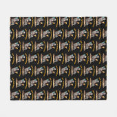 Couverture Polaire Plage Lounge Squelette Halloween (Devant (Horizontal))