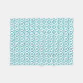 Couverture Polaire Plage marine Diamond Seashell Blue Seashell (Devant (Horizontal))