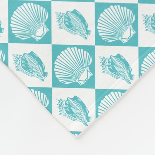 Couverture Polaire Plage marine Diamond Seashell Blue Seashell (Coin)