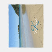 Couverture Polaire Plage personnalisée (Devant)