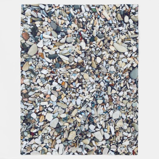 Couverture Polaire Plage Pierre Galets (Devant)