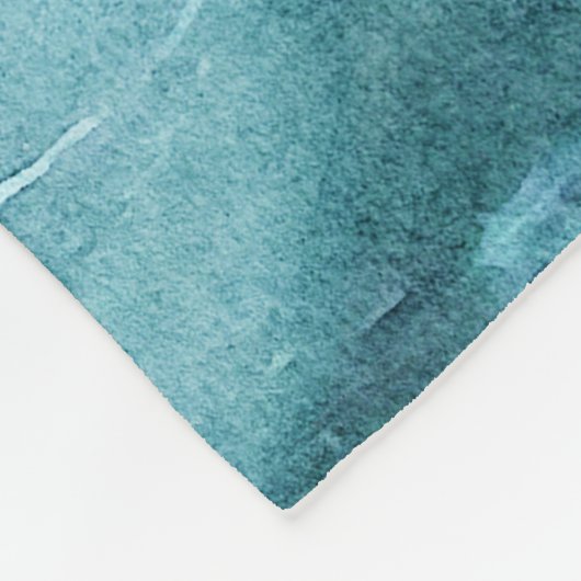 Couverture Polaire Plage Retro - Océan côtier Couleur d'eau bleue Tur (Coin)