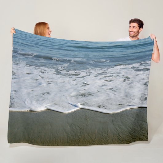 Couverture Polaire Plage/Sable/Vagues (En situation)