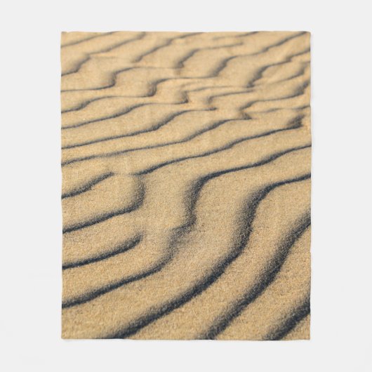 Couverture Polaire Plage sable vagues sable dunes sable (Devant)