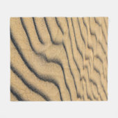 Couverture Polaire Plage sable vagues sable dunes sable (Devant (Horizontal))