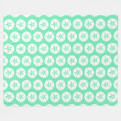 Couverture Polaire Plage Seafoam Green and White Sand Dollar Seashell (Devant (Horizontal))