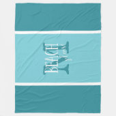 Couverture Polaire Plage s'il vous plaît typographie sur TOUTE COULEU (Devant)