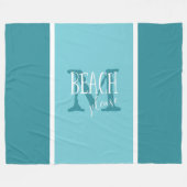 Couverture Polaire Plage s'il vous plaît typographie sur TOUTE COULEU (Devant (Horizontal))