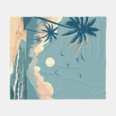 Couverture Polaire Plage tropicale (Devant (Horizontal))