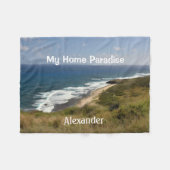 Couverture Polaire Plage tropicale de la mer (Devant (Horizontal))