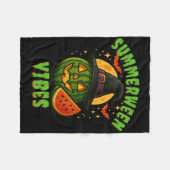 Couverture Polaire Plage Watermelon Summerween Vibes Witween (Devant (Horizontal))