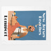 Couverture Polaire Plages du New Jersey ~ Longport (Devant (Horizontal))