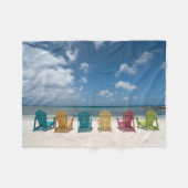 Couverture Polaire Plages tropicales | Palm Beach, Aruba (Devant (Horizontal))