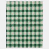 Couverture Polaire Plaid à la crème verte (Devant)