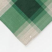 Couverture Polaire Plaid à la crème verte (Coin)