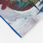 Couverture Polaire plaid avec oiseaux et fleurs (Coin)