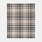 Couverture Polaire Plaid beige (Devant)
