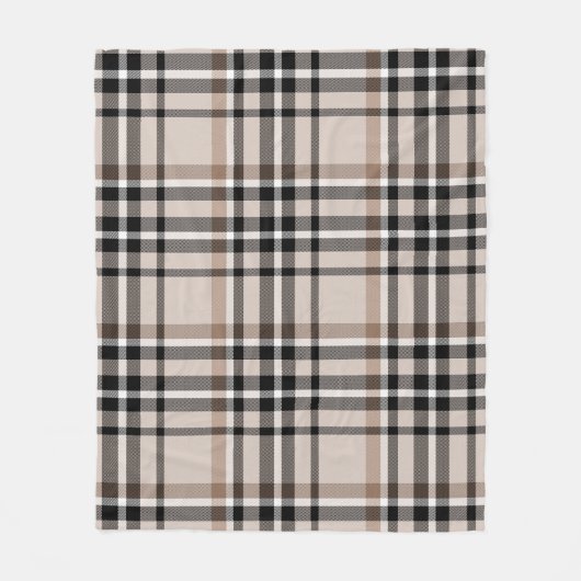 Couverture Polaire Plaid beige (Devant)