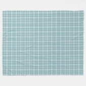 Couverture Polaire Plaid bleu et blanc (Devant (Horizontal))