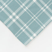 Couverture Polaire Plaid bleu et blanc (Coin)