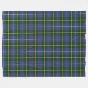 Couverture Polaire Plaid bleu fait sur commande de tartan de la