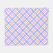 Couverture Polaire Plaid bleu rose jaune (Devant (Horizontal))