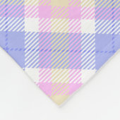 Couverture Polaire Plaid bleu rose jaune (Coin)