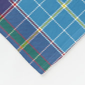 Couverture Polaire Plaid bleu, Texas State tartan (Coin)