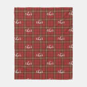 Couverture Polaire Plaid Classique Joyeux Noël Festif - (Devant)