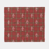 Couverture Polaire Plaid Classique Joyeux Noël Festif - (Devant (Horizontal))