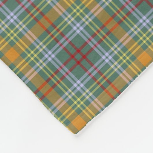 Couverture Polaire Plaid coloré O'Brien Tartan (Coin)