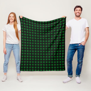 Couverture Polaire Plaid de Buffalo Vert