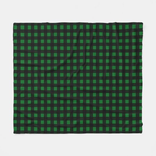 Couverture Polaire Plaid de Buffalo Vert (Devant (Horizontal))