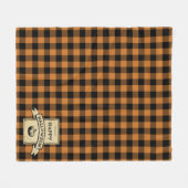 Couverture Polaire plaid de buffle orange (Devant (Horizontal))