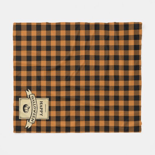 Couverture Polaire plaid de buffle orange (Devant (Horizontal))