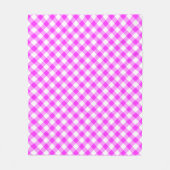 Couverture Polaire Plaid de buffle rose et blanc chaud (Devant)
