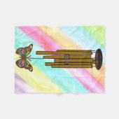 Couverture Polaire plaid de carillon papillon (Devant (Horizontal))