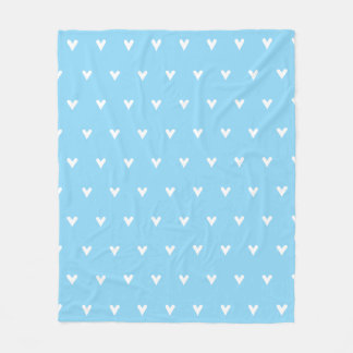Couverture Polaire plaid de coeurs
