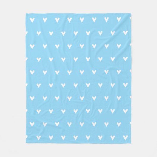 Couverture Polaire plaid de coeurs (Devant)