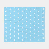 Couverture Polaire plaid de coeurs (Devant (Horizontal))