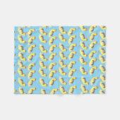 Couverture Polaire Plaid de famille de canards en molleton  (Devant (Horizontal))